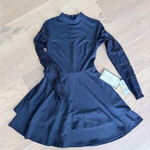 City Studio Midnight Blue Long Sleeve Dress